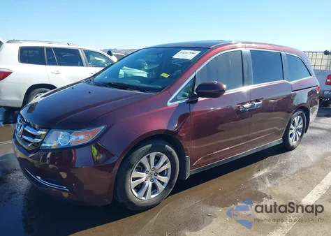 2014 Honda Odyssey Ex-L из США, поврежденный, VIN 5FNRL5H68EB109612